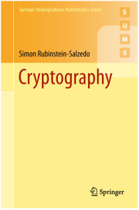 Cover of Cryptography